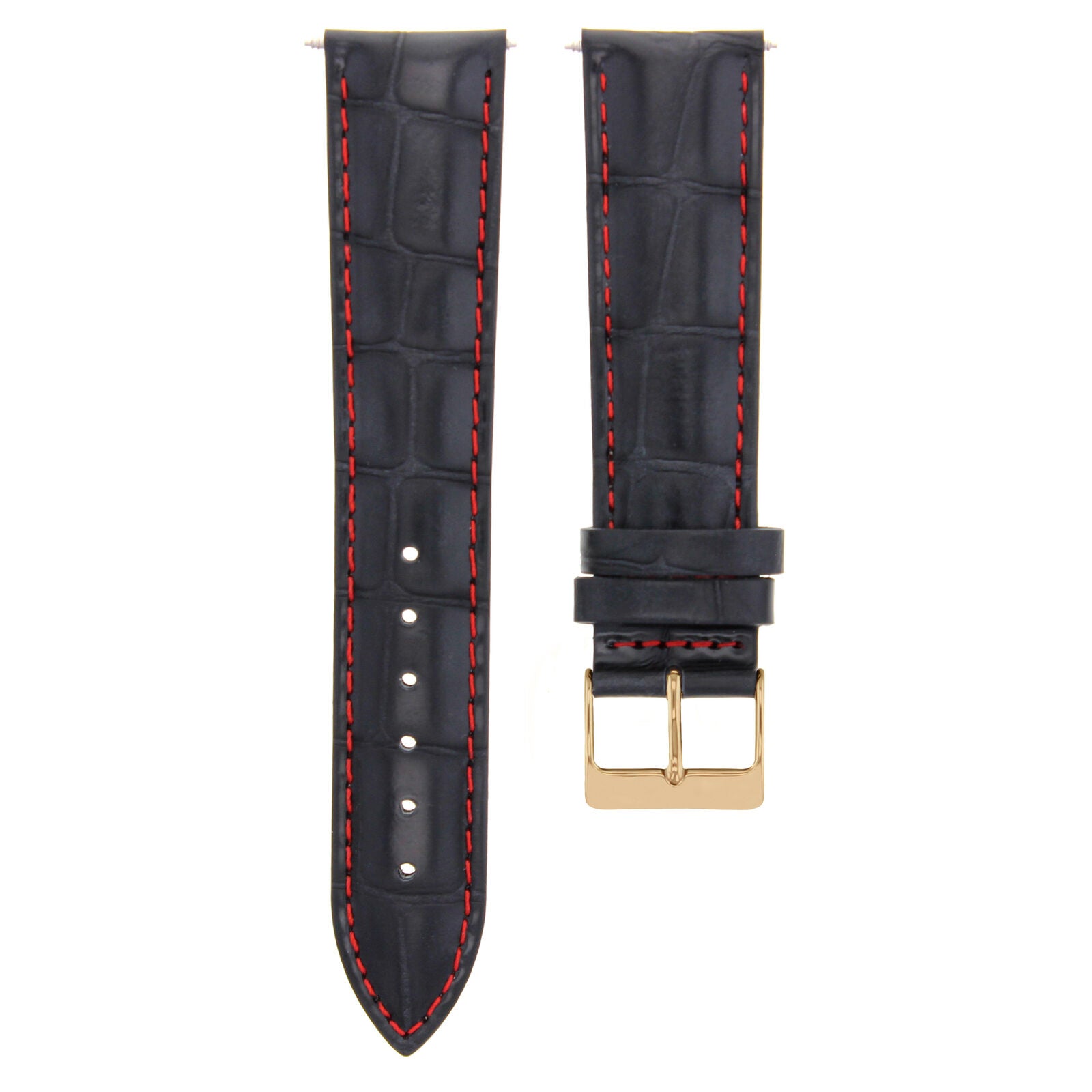 LEATHER WATCH BAND STRAP FOR CITIZEN DRIVE ROSE BLACK - 19MM