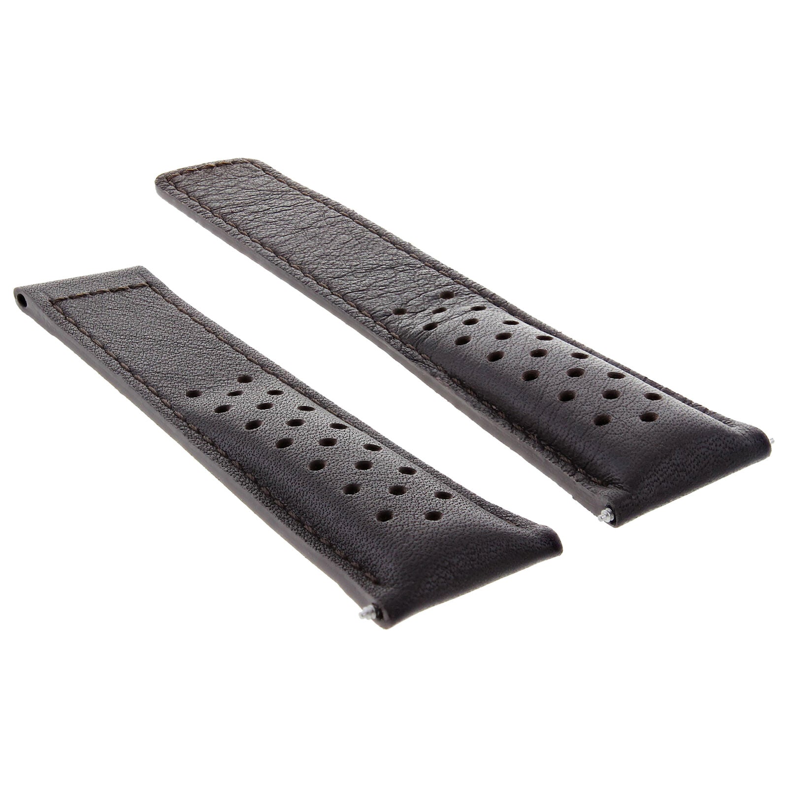 LEATHER WATCH BAND STRAP FOR ORIS ARTIX SPORT CHRONOGRAPH PERFORAT + CLASP 19MM
