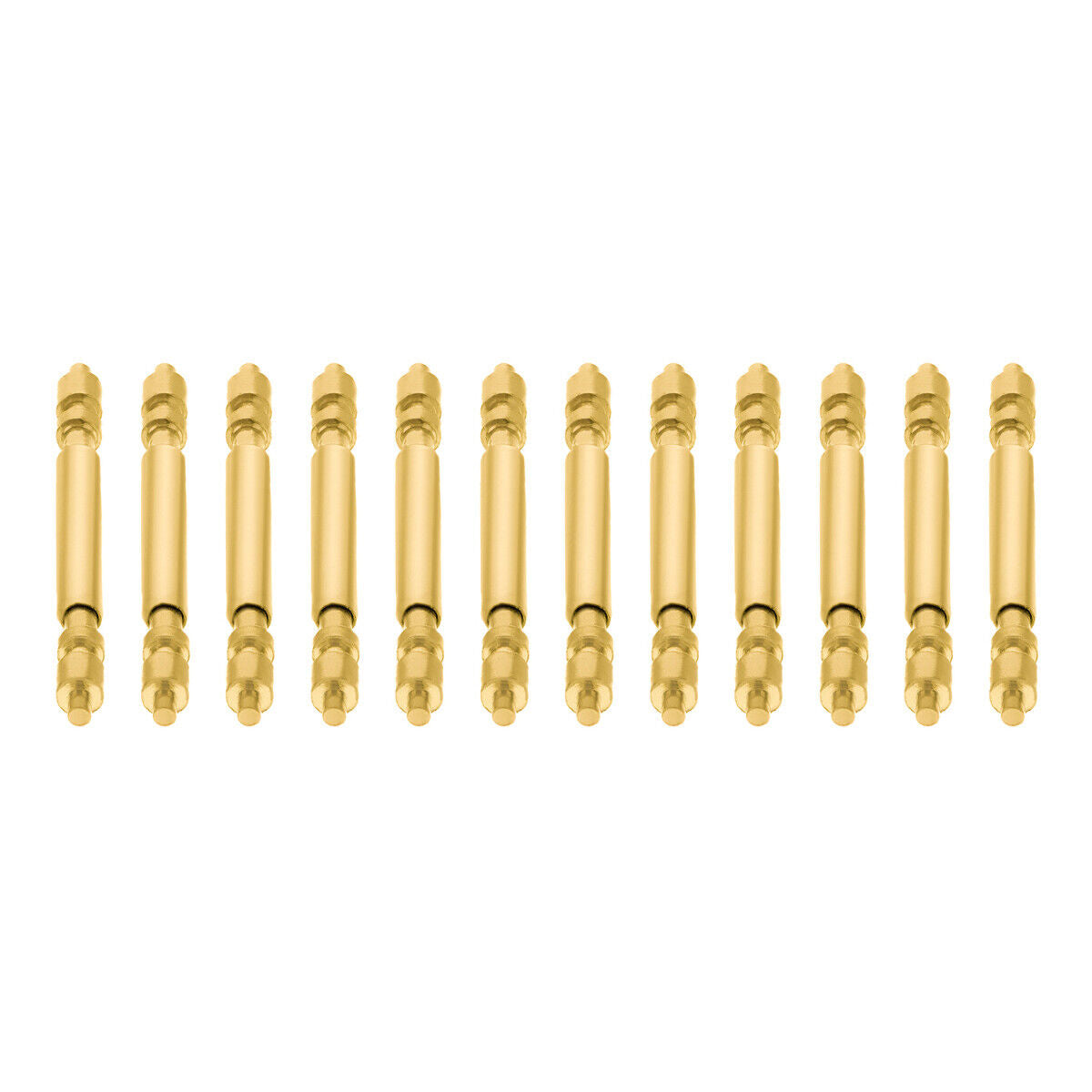12 PCS SPRING BAR PIN FOR 31MM ROLEX DATEJUST PRESIDENT MIDSIZE 68278 17MM GOLD
