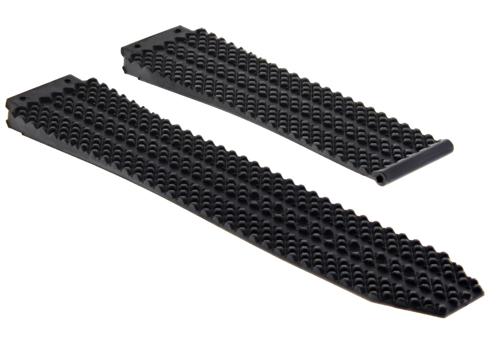 24MM RUBBER BAND STRAP H FOR 44-45MM HUBLOT WATCH + 2 SCREW + SCREWDRIVER BLACK