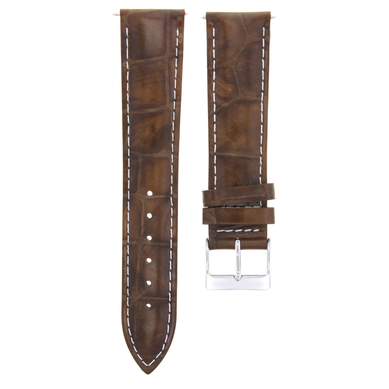 LEATHER WATCH BAND STRAP BAND FOR TISSOT PRS200 CHRONOGRAPH WATCH - 22MM