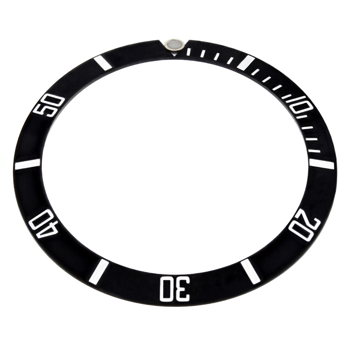 BEZEL INSERT ALUMINUM FOR ROLEX SUBMARINER BLACK 16610 16618 SAPAHIRE WATCH
