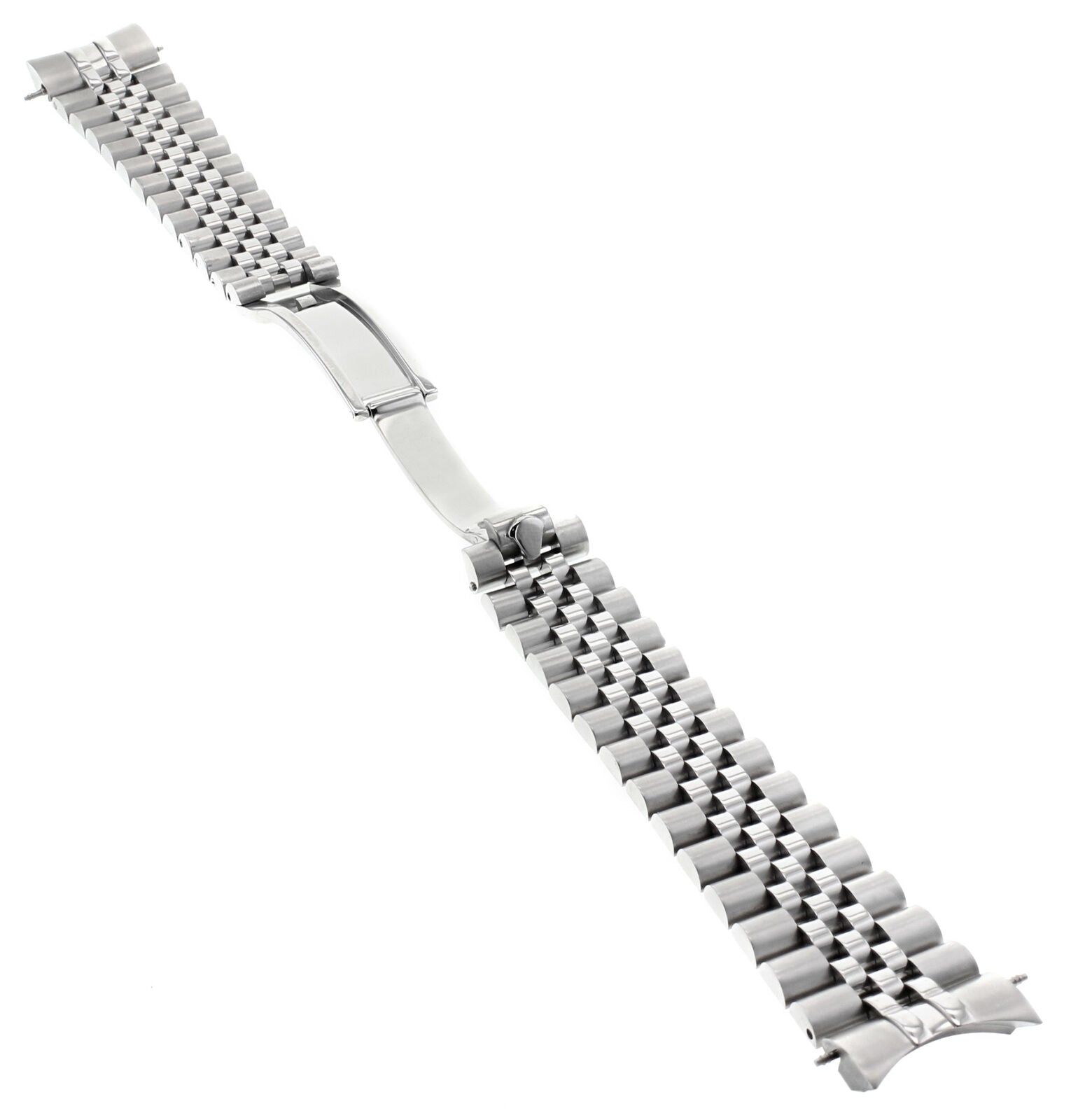 JUBILEE WATCH BAND SOLID LINK FOR ROLEX DATEJUST HIDDEN CLASP 20MM HEAVY S/STEEL