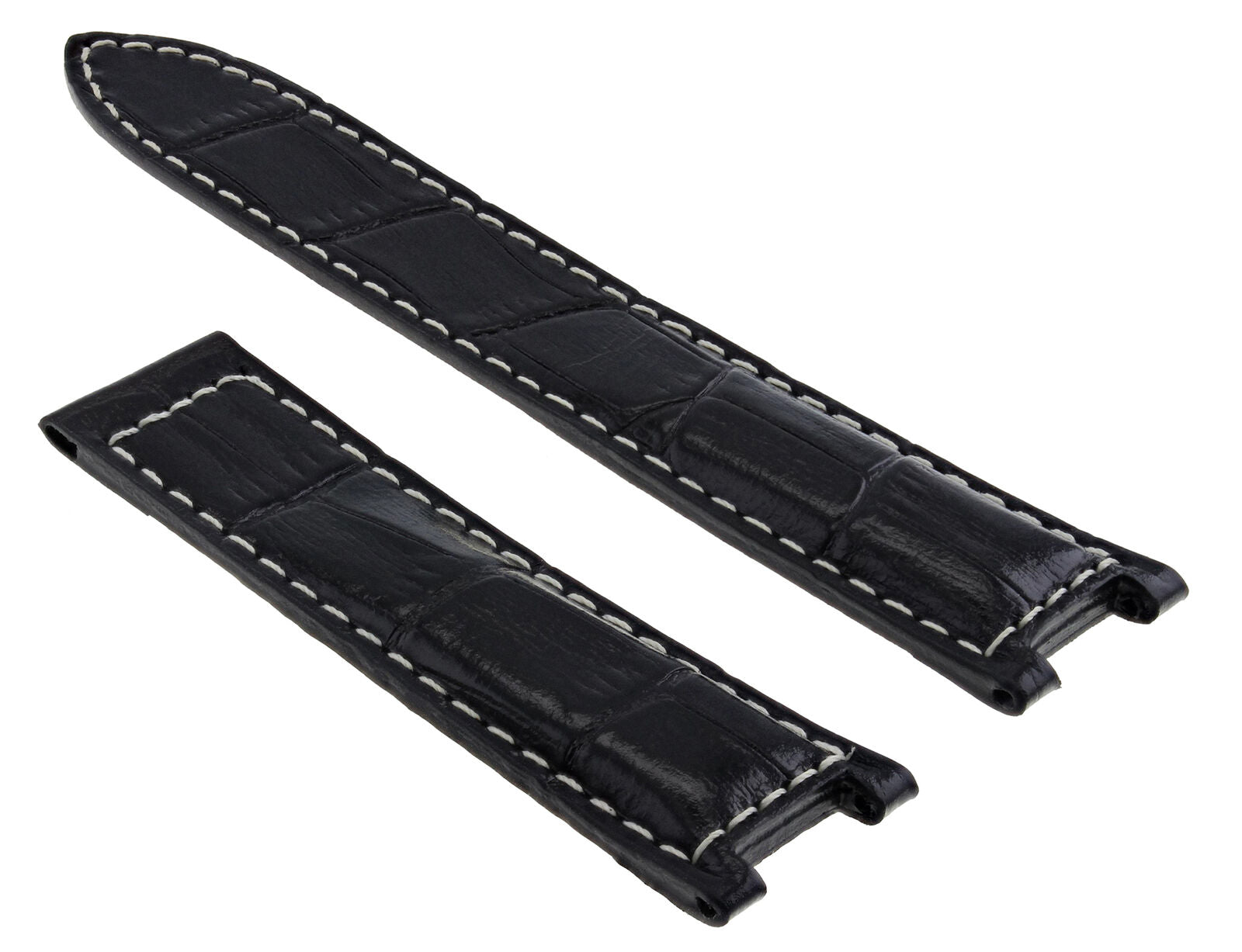 LEATHER WATCH BAND STRAP FITS CARTIER PASHA 35-38-42MM CHRONOGRAPH - 20MM
