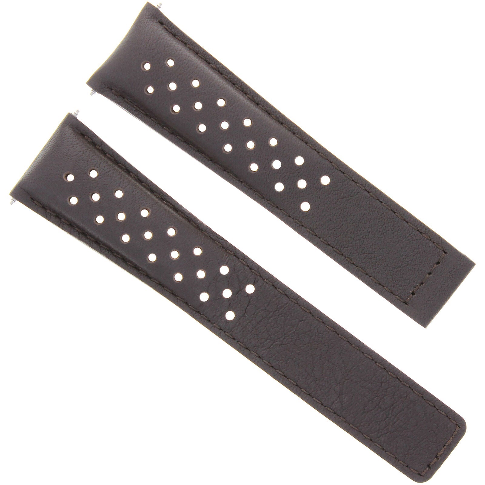 LEATHER WATCH BAND STRAP FOR ORIS ARTIX SPORT CHRONOGRAPH PERFORAT + CLASP 19MM
