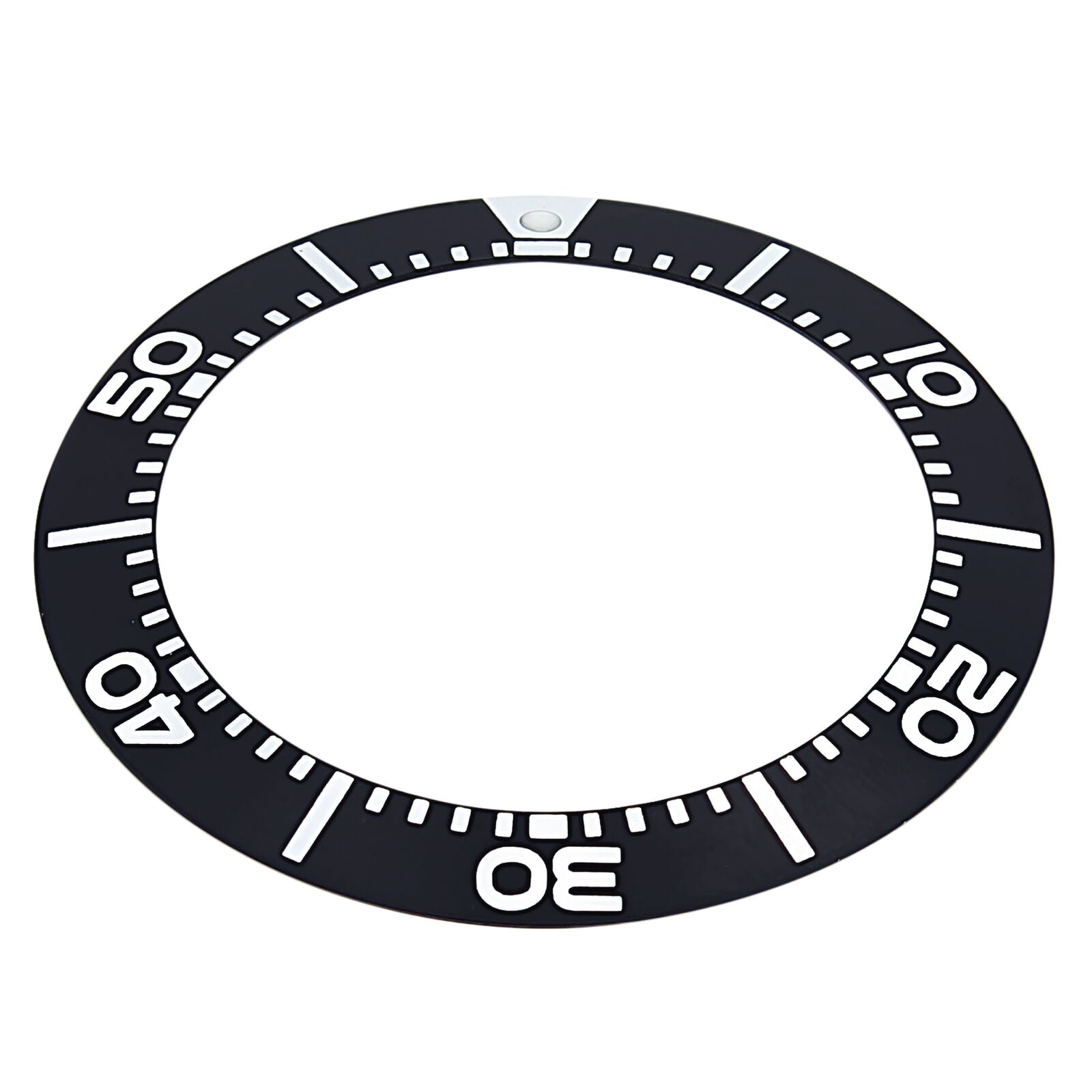BEZEL INSERT FOR SEIKO PROSPEX DIVER KINETIC WATCH SBCZ011 BLACK