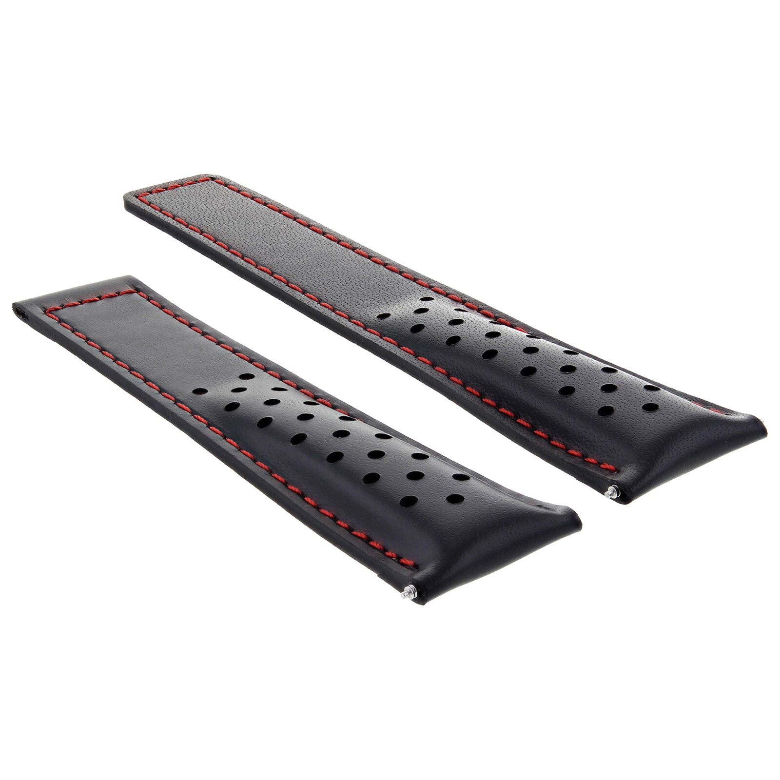 LEATHER WATCH BAND STRAP FOR ORIS ARTIX SPORT CHRONOGRAPH PERFORAT + CLASP 20MM