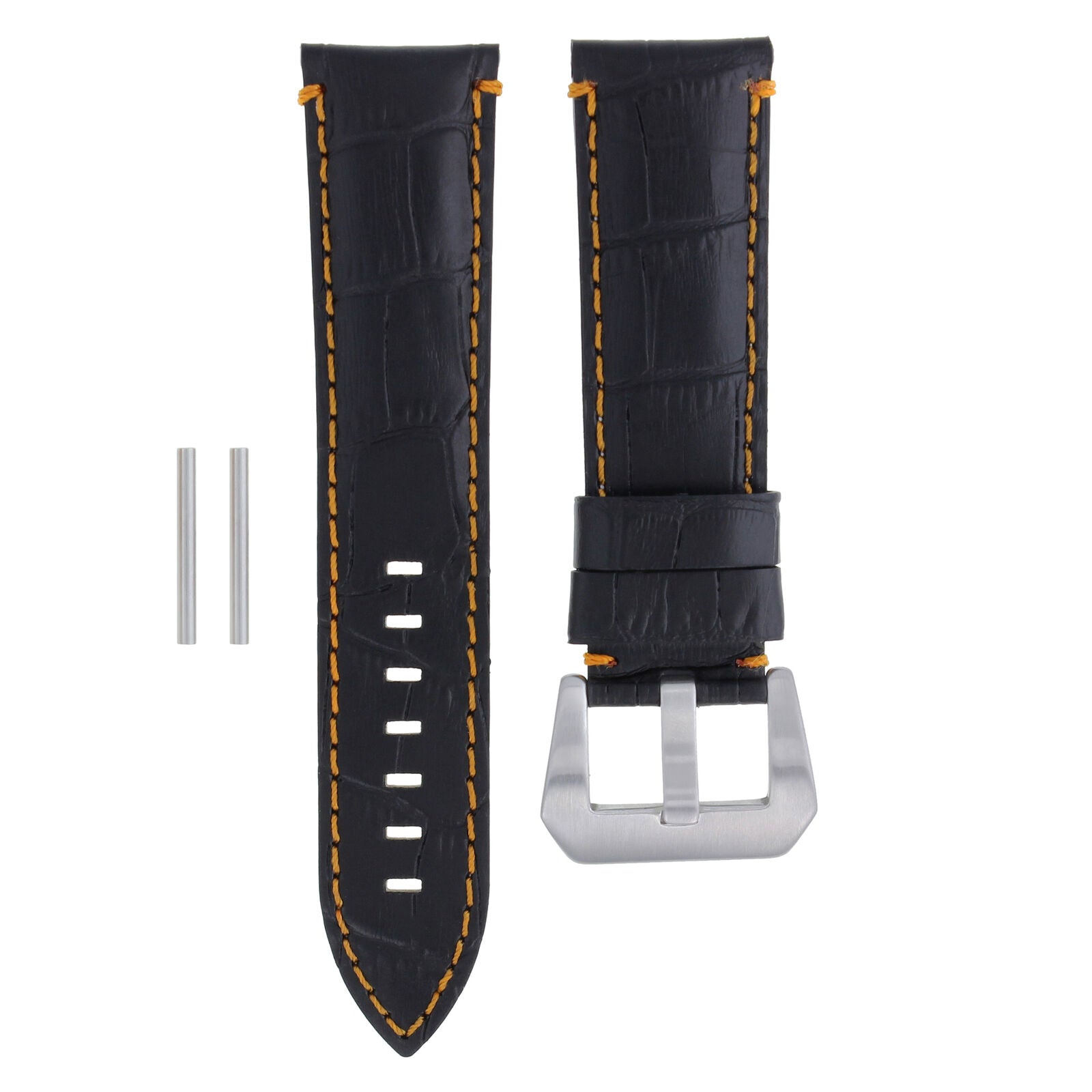 22-24MM LEATHER WATCH BAND STRAP FOR 40-44MM PANERAI MARINA RADIOMIR GMT WATCH
