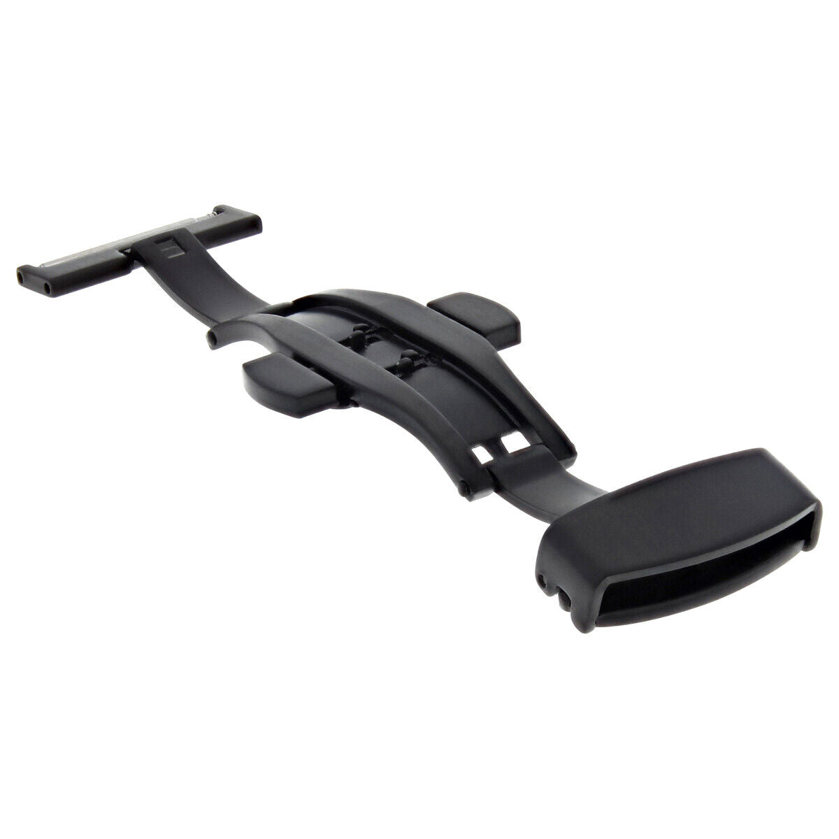 16MM 18MM 20MM 22MM 24MM MATTE BLACK PVD BUTTERFLY FOR DEPLOYMENT BUCKLE CALSP STEEL