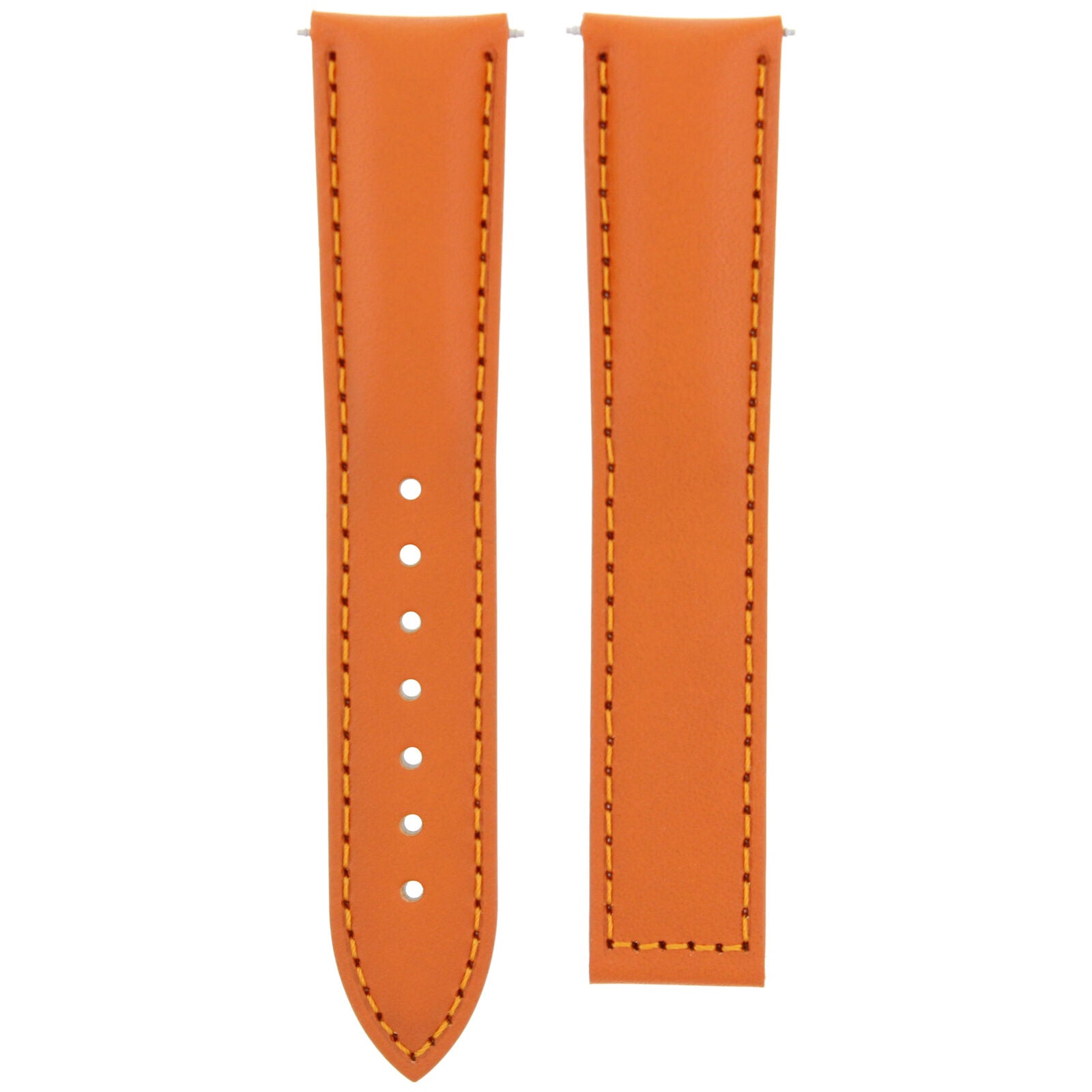 LEATHER WATCH BAND STRAP DEPLOYMENT BUCKLE FOR ANY BRAND WATCH - 20MM
