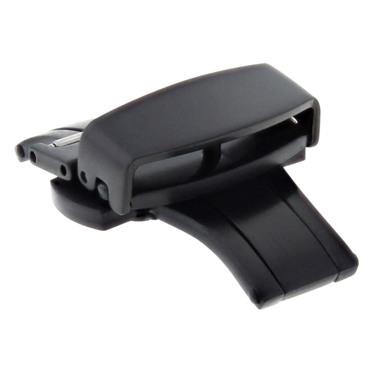 16MM 18MM 20MM 22MM 24MM MATTE BLACK PVD BUTTERFLY FOR DEPLOYMENT BUCKLE CALSP STEEL