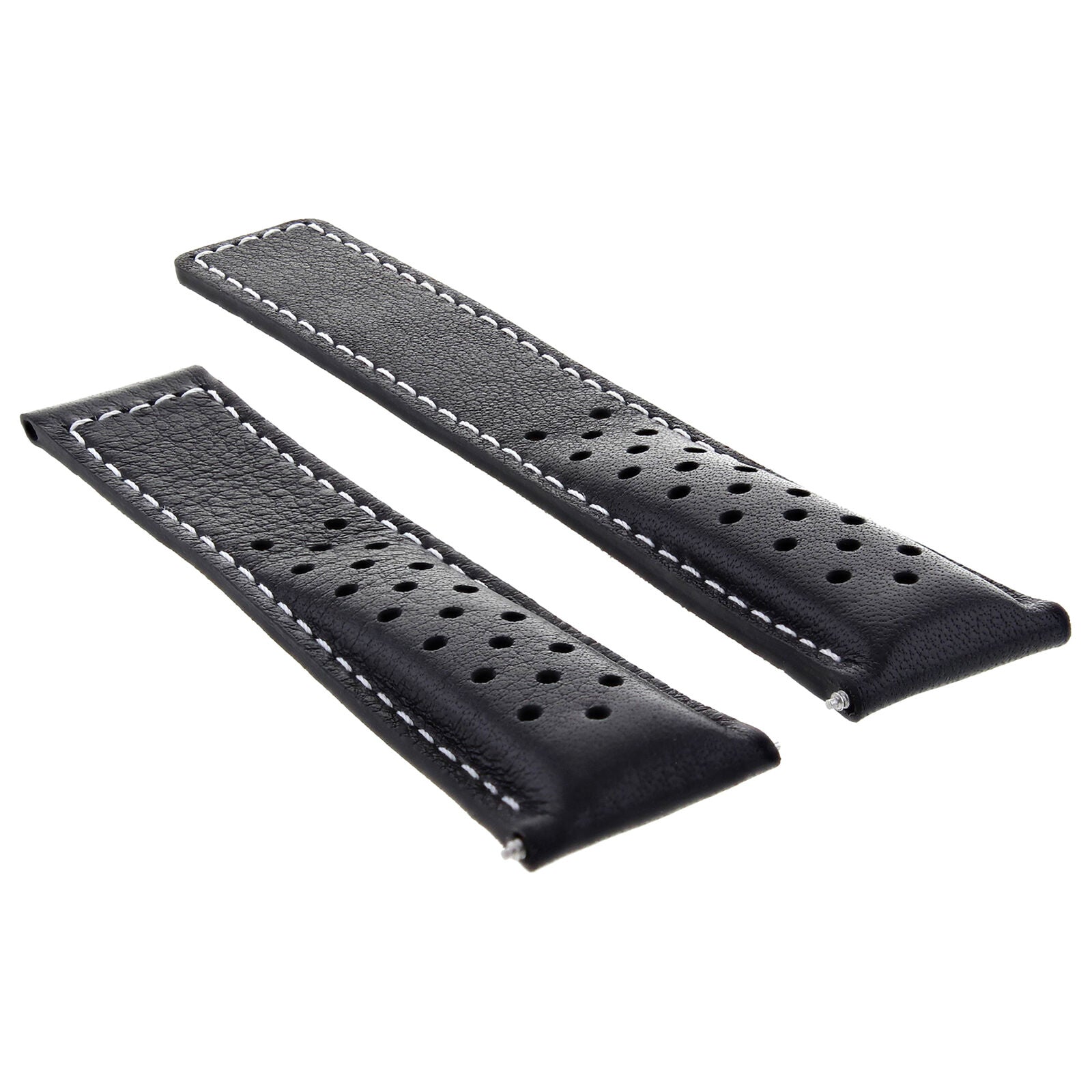 LEATHER WATCH BAND STRAP FOR ORIS ARTIX SPORT CHRONOGRAPH PERFORAT + CLASP 20MM