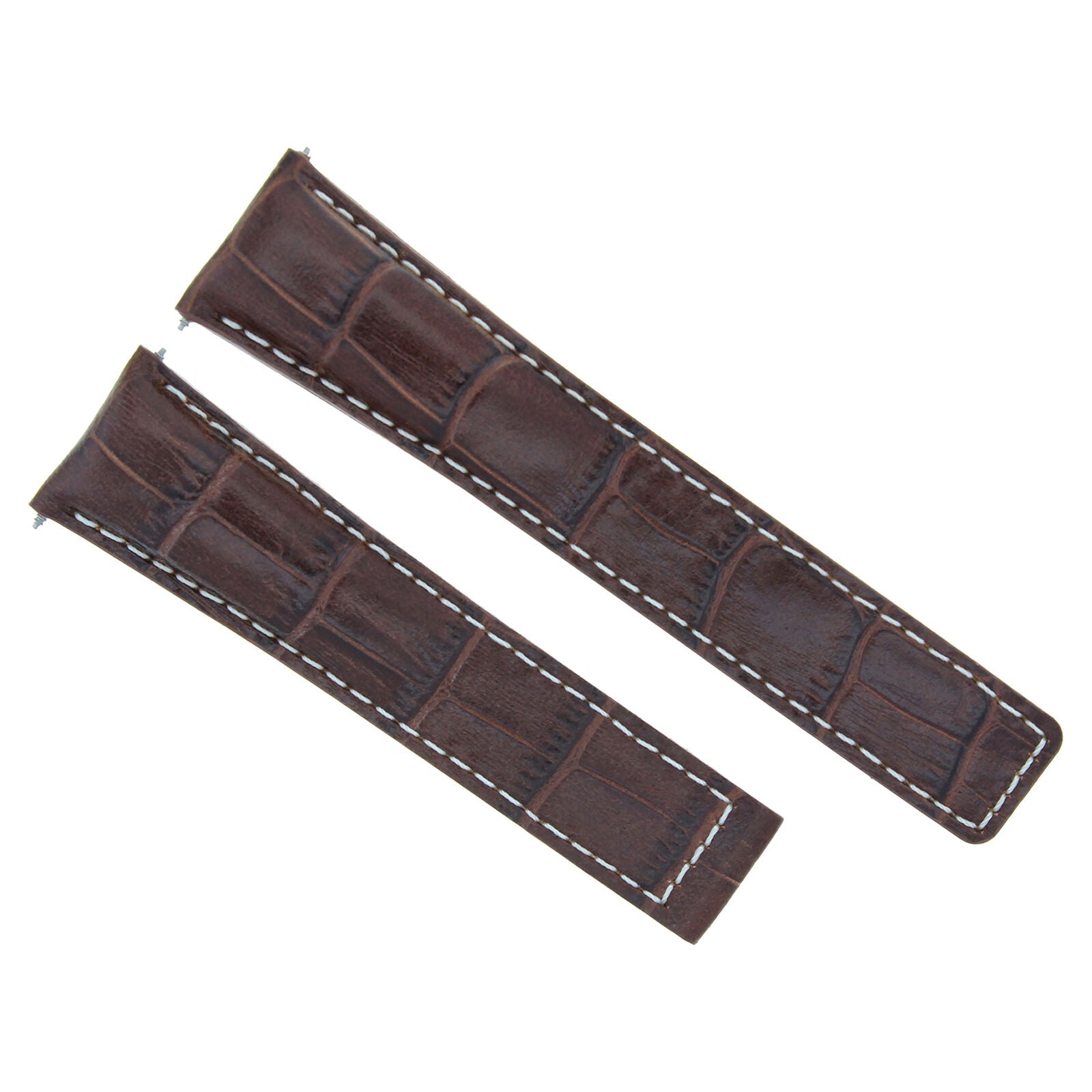 22MM LEATHER WATCH BAND STRAP CLASP FOR TAG HEUER CARERRA MONACO 3TC - BLACK