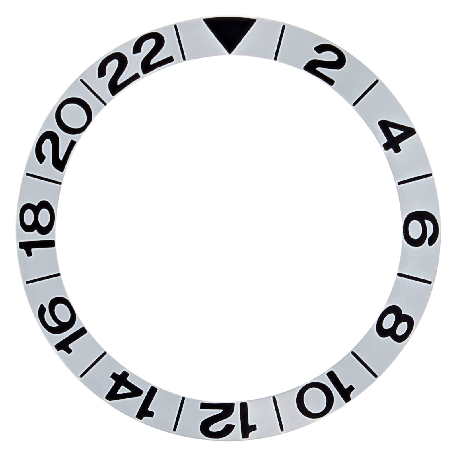 BEZEL INSERT FOR OMEGA SEAMASTER GMT 300M GMT 2538.20.00 WATCH SILVER