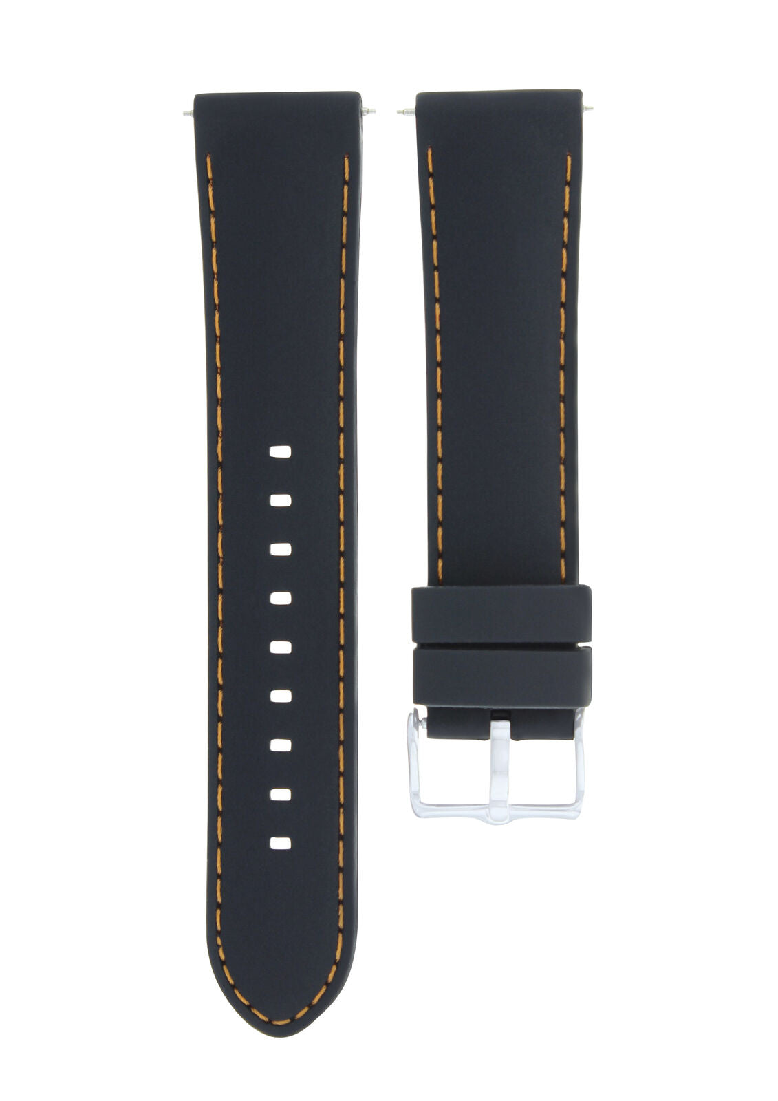 22MM RUBBER BAND STRAP FOR TUDOR BLACK BAY HERITAGE 72060 79220R 79360N BLACK OS