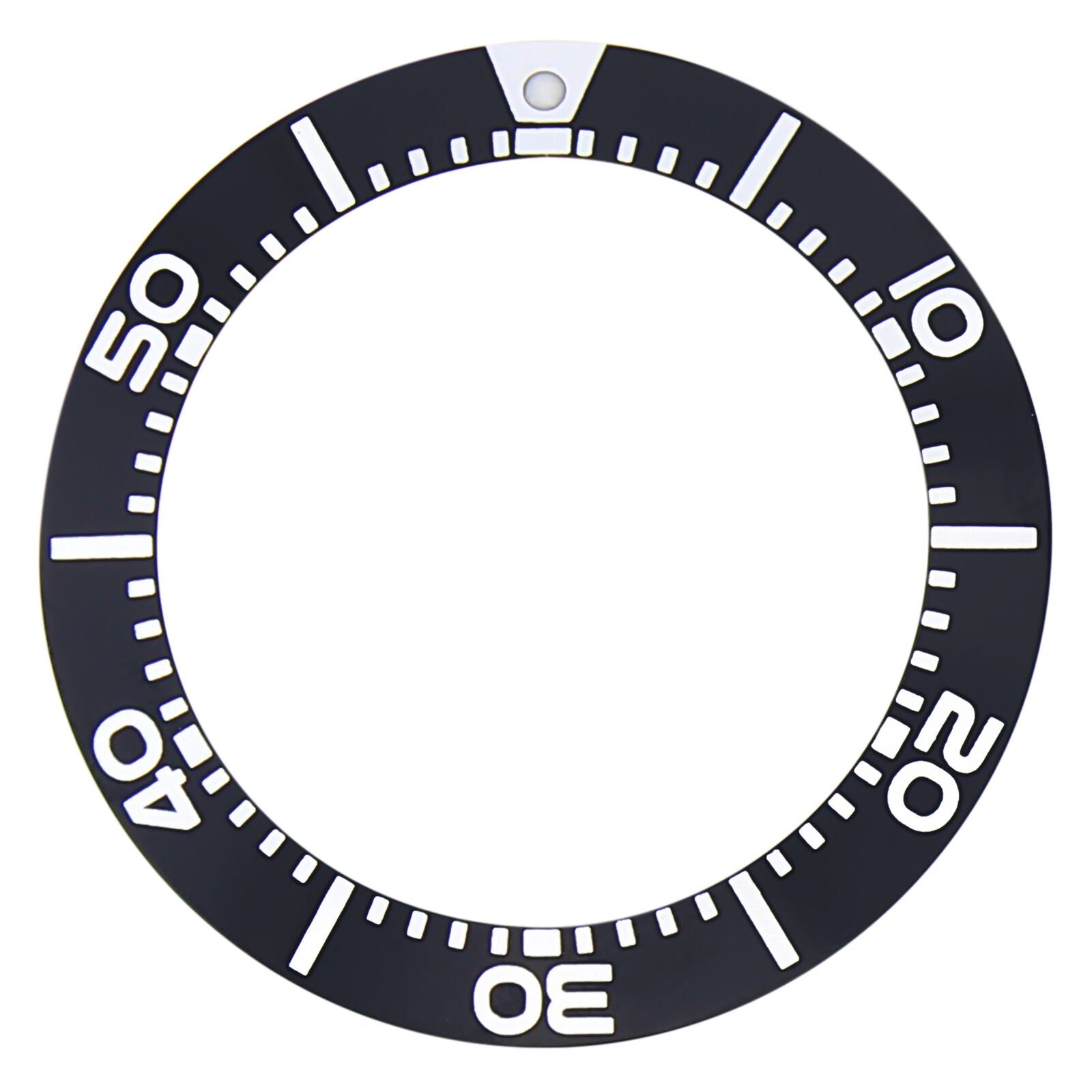 BEZEL INSERT FOR SEIKO PROSPEX DIVER KINETIC WATCH SBCZ011 BLACK