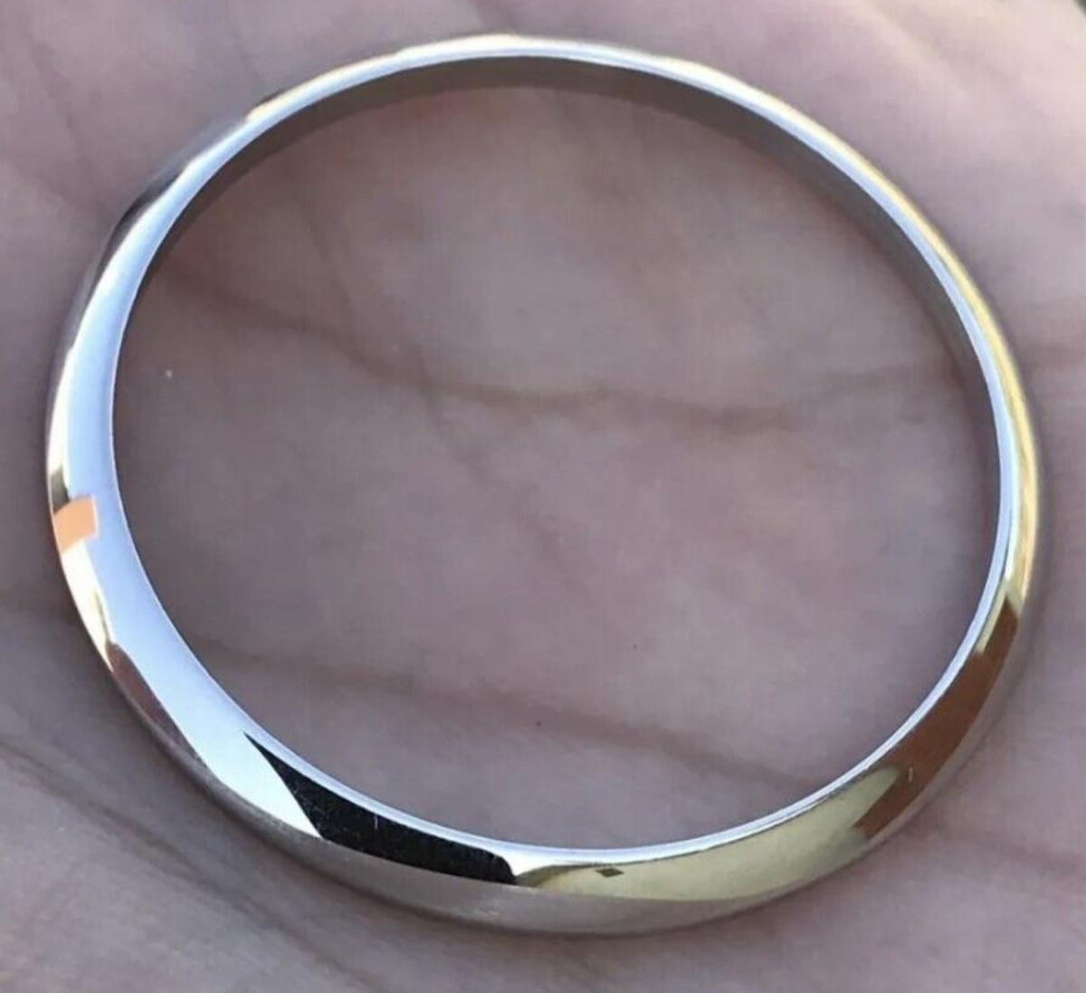 PLAIN SMOOTH BEZEL FOR 34MM ROLEX DATE 115200 15210 DOMED STYLE STAINLESS STEEL
