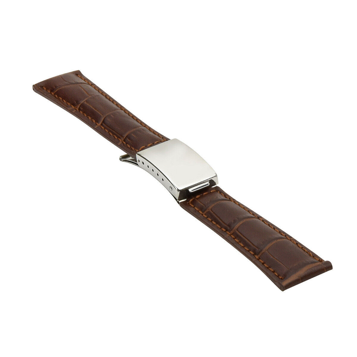 20MM LEATHER STRAP BAND FOR SEIKO ALPINIST SARB017 SKX007,SKX009,SKX175 BROWN
