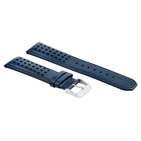 23MM WATCH BAND AT8020-03L H800-S081165 BLUE ANGELS LEATHER STRAP FOR CITIZEN