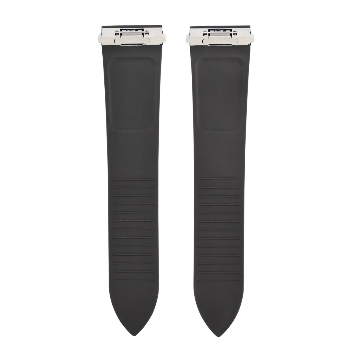 21MM RUBBER WATCH STRAP BAND FOR CARTIER SANTOS WSSA0018 QUICK RELEASE BLACK