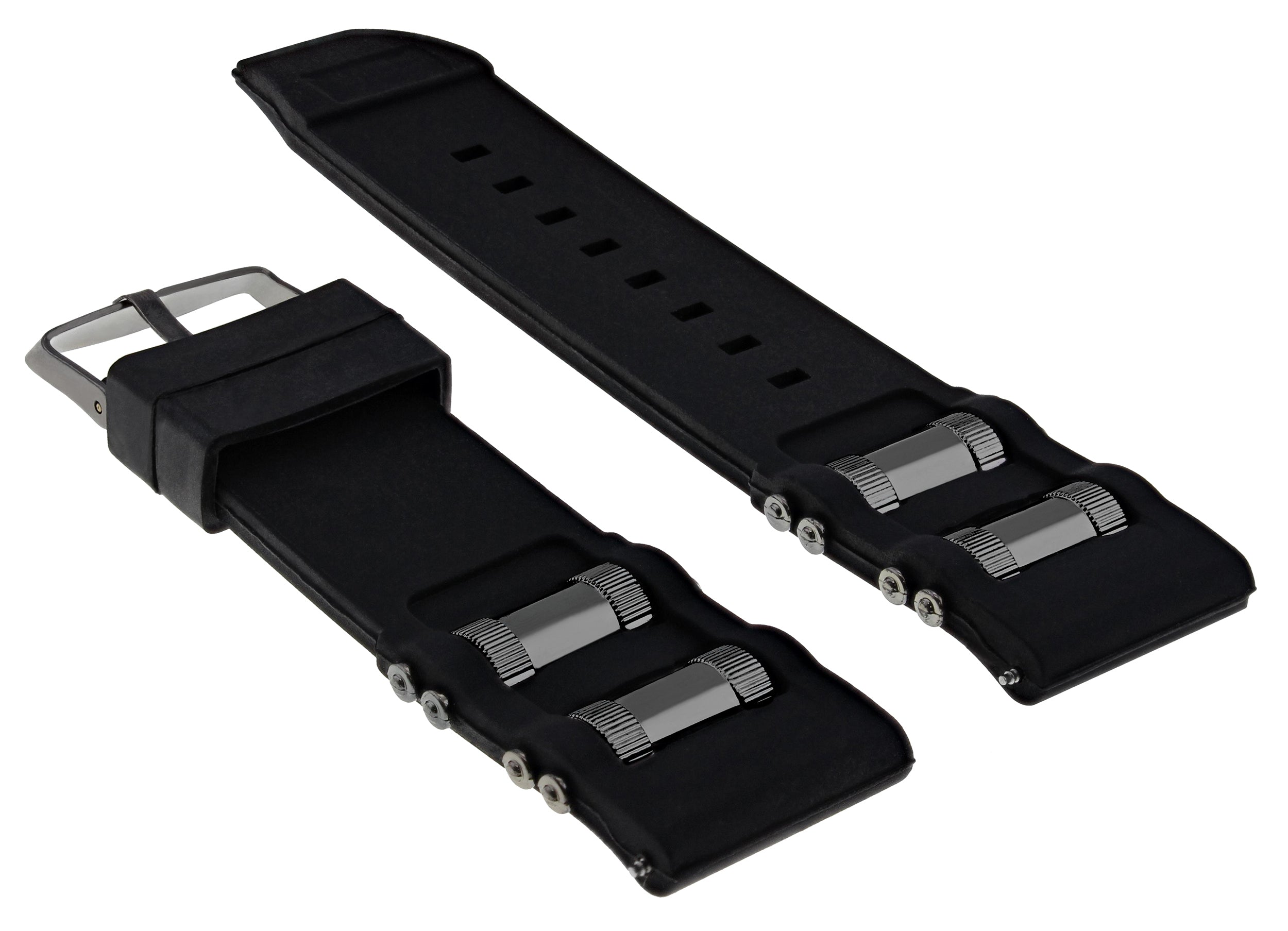 26MM RUBBER WATCH BAND STRAP FOR INVICTA RUSSIAN 1201 1433 1805 1845 BLACK BARREL