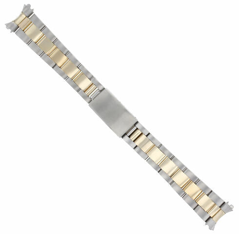 17MM MIDSIZE 14K/SS TWO TONE OYSTER WATCH BAND FOR ROLEX 31MM DATEJUST