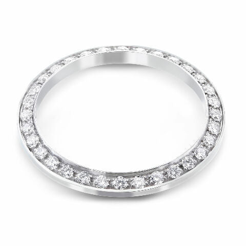 BEAD SET DIAMOND BEZEL FOR ROLEX 6516, 6517, 6519, 6916, 6917, 6919, 6927 18KW