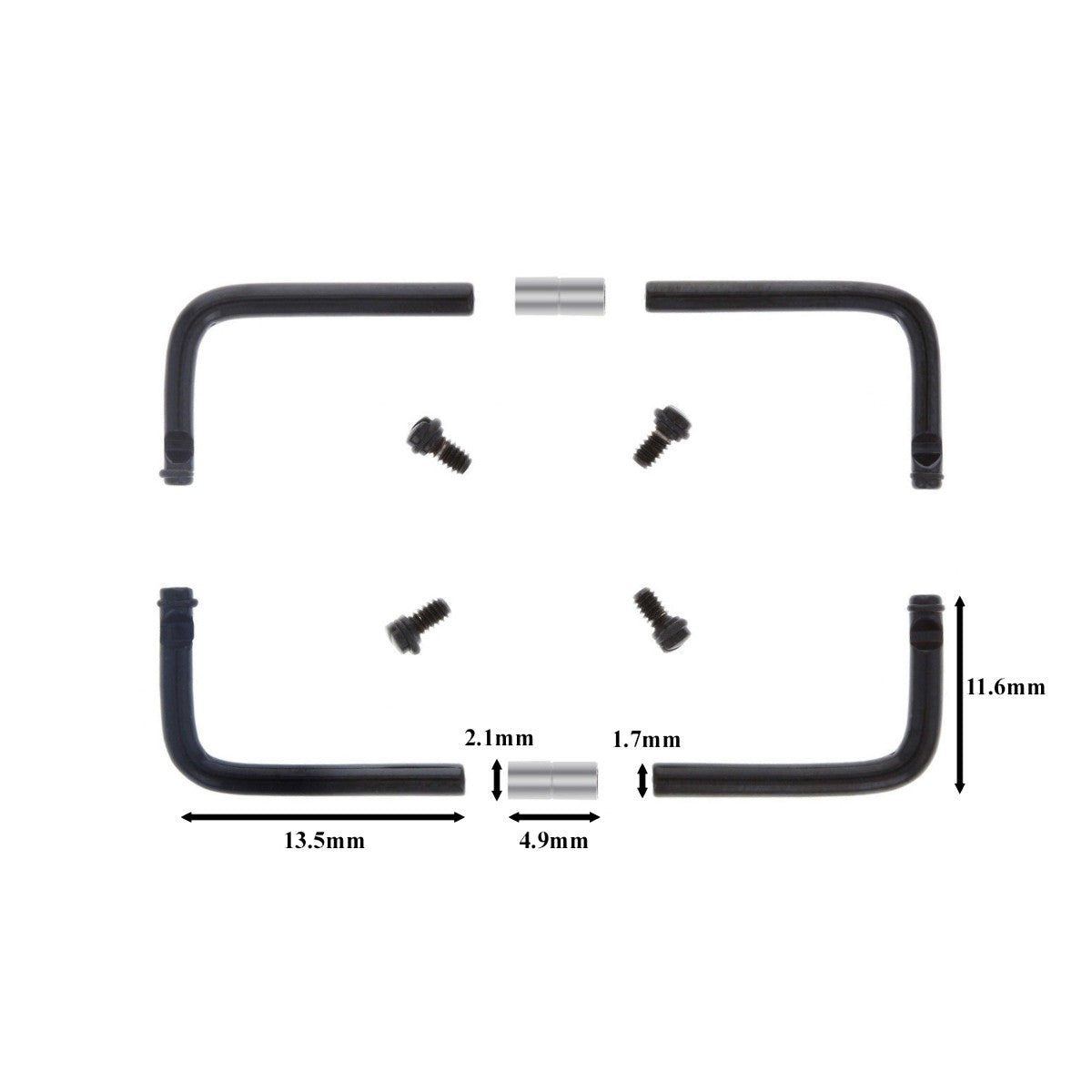 Bar, Screw, Connector for Panerai Radiomir PAM Black PVD Chronograph 183 288 295
