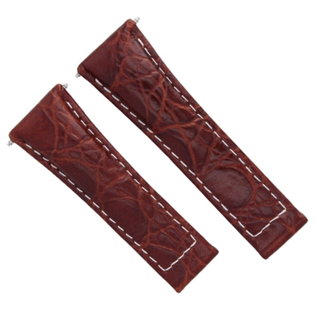 20MM CROC LEATHER BAND STRAP FOR ROLEX DAYTONA 16518,116519 ENDLINK SHORT MEDIUM