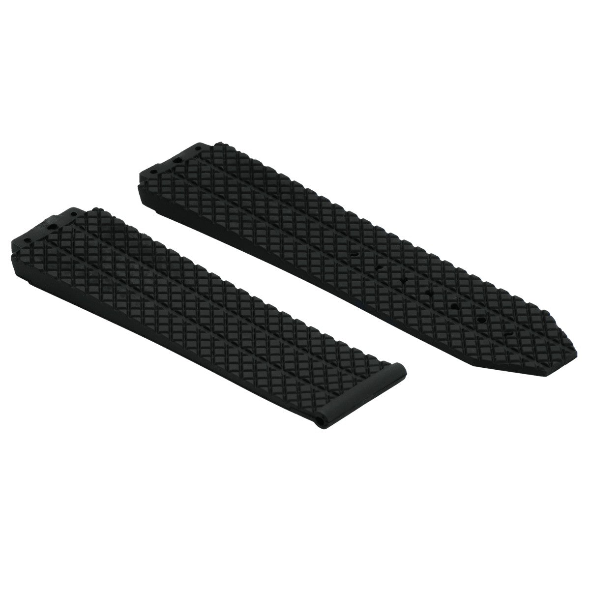Deployment Rubber Watch Band Strap Fit Hublot H Big Bang 301.SX 130.RX Black