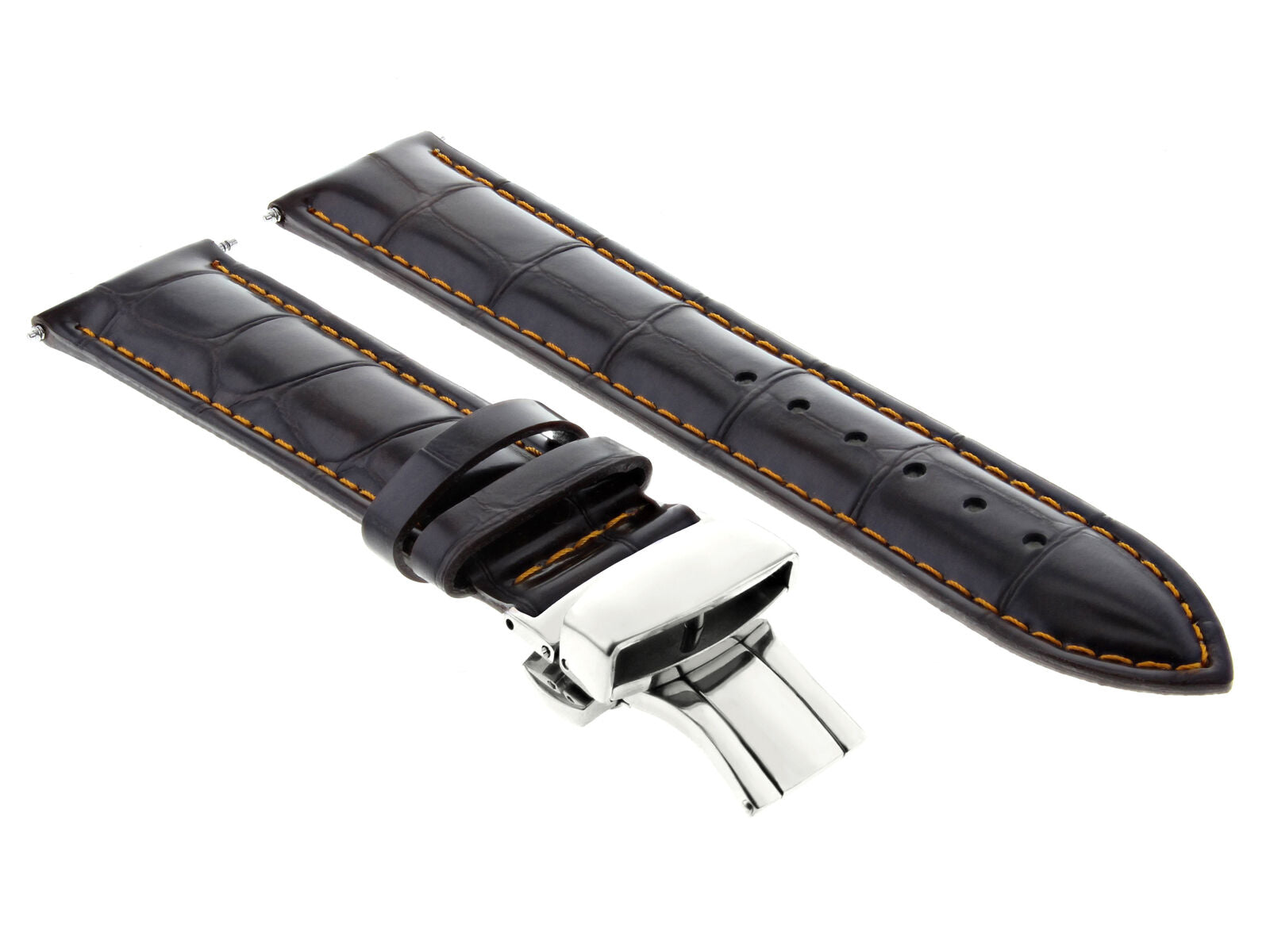 17,18,19,20,20,21,22,23,24MM LEATHER BAND STRAP CLASP FOR LONGINES WATCH