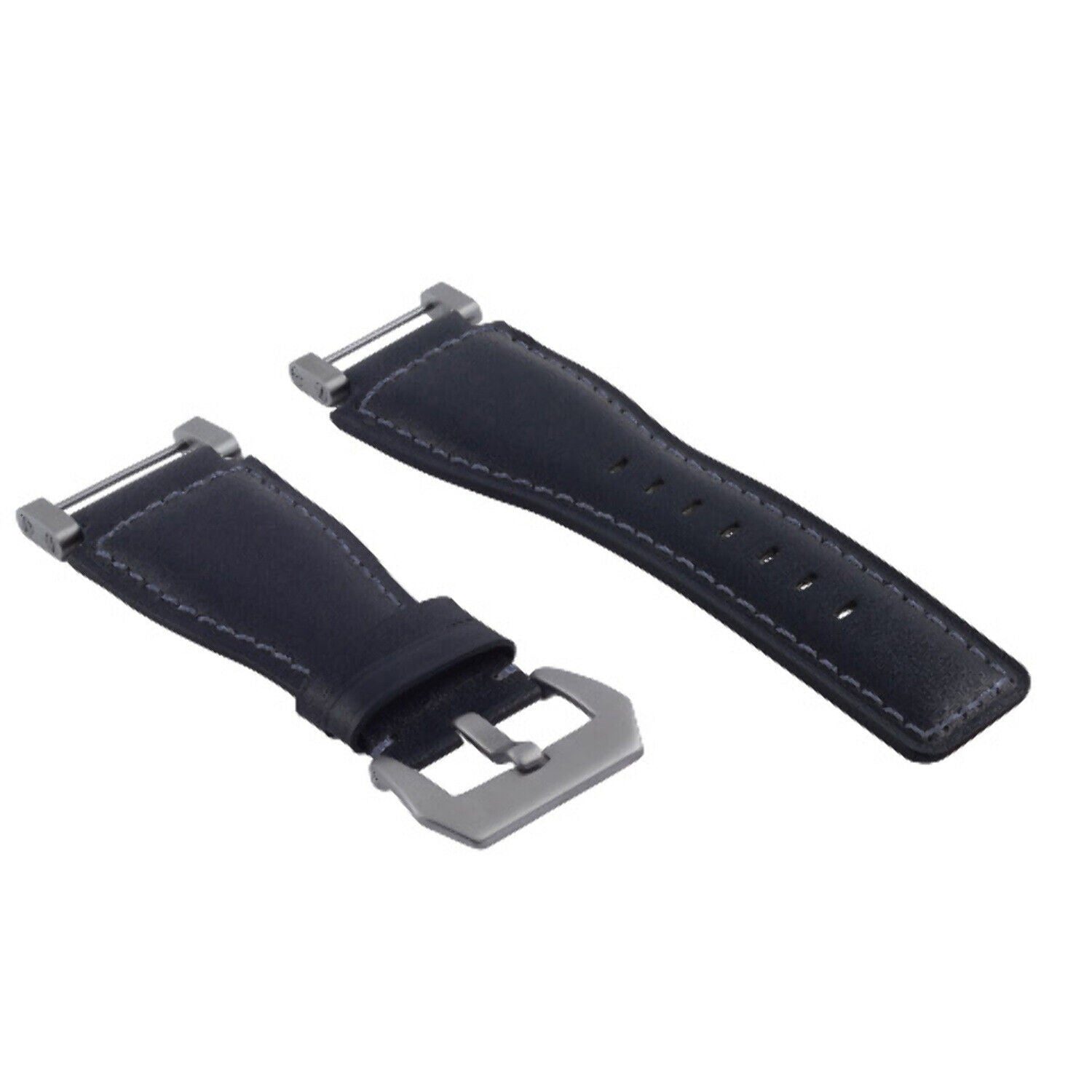 24MM SUUNTO CORE REPLACEMENT SMOOTH LEATHER WATCH BAND STRAP + STAINLESS ADAPTER