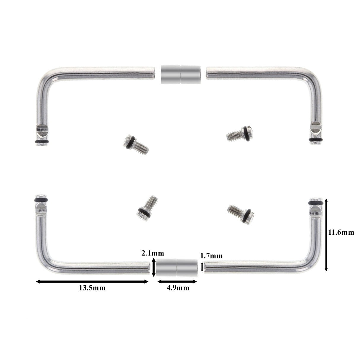 1 Set Bar Screw Connector for Panerai PAM Radiomir 183 295 Strap Band Bracelet