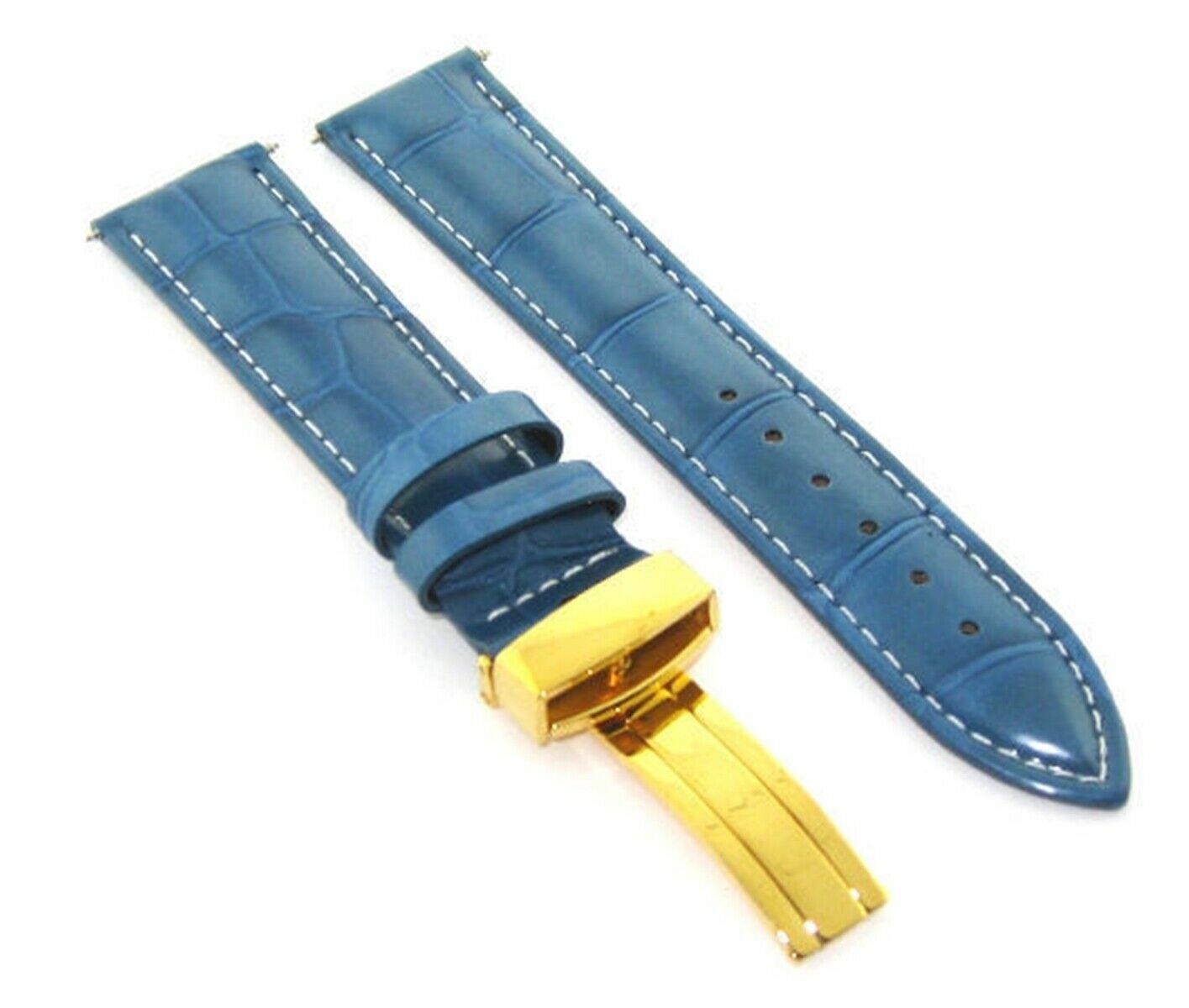 18-24MM LEATHER STRAP BAND FOR BAUME MERCIER CLASSIMA CLIFTON ET MERCIER GOLD