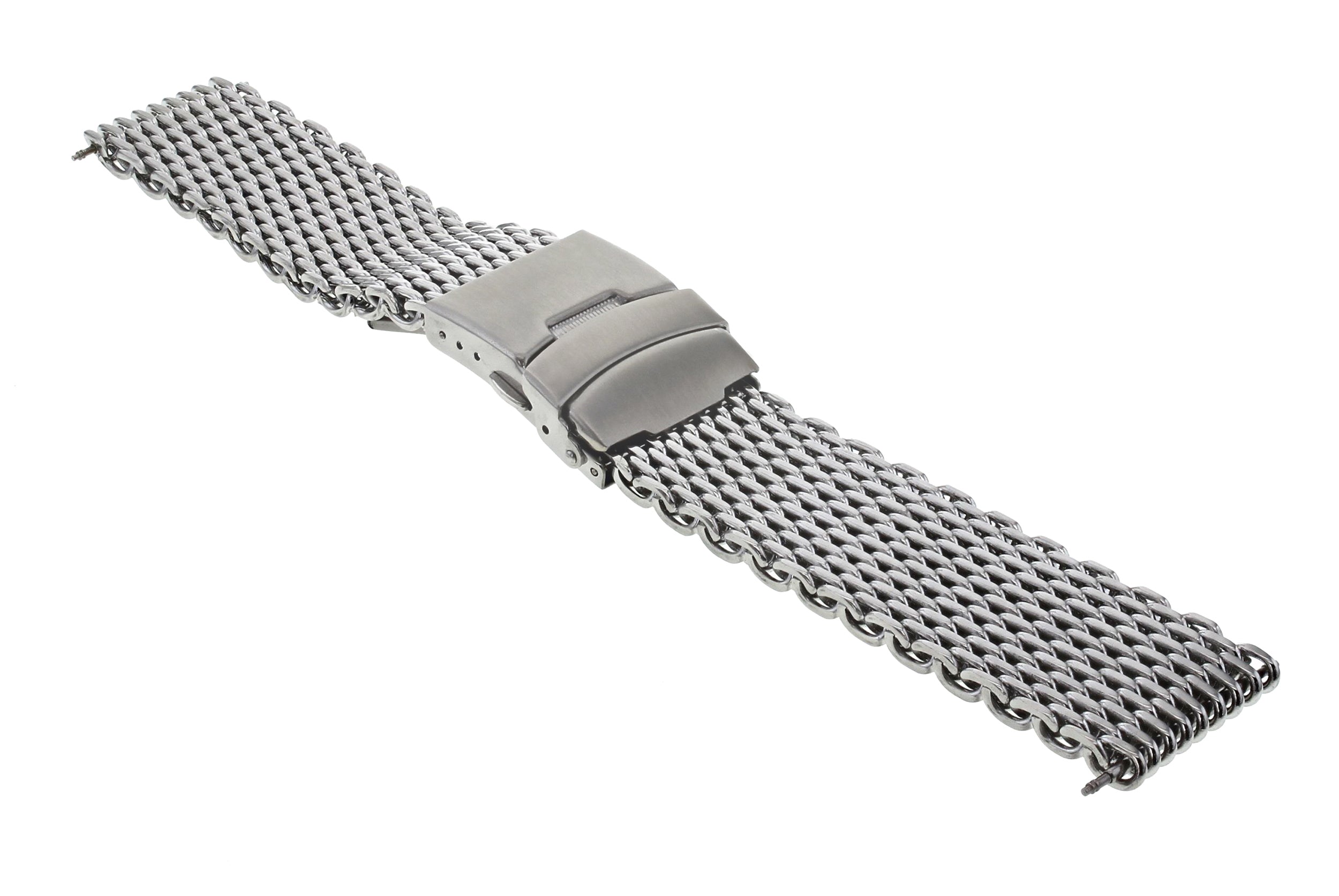 20MM SHARK MESH 4MM THICK BAND BRACELET STRAP FOR BREITLING PILOT COLT CHRONOMAT