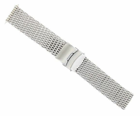 18-20-22-24mm SHARK MESH STAINLESS STEEL WATCH BAND FOR ROLEX