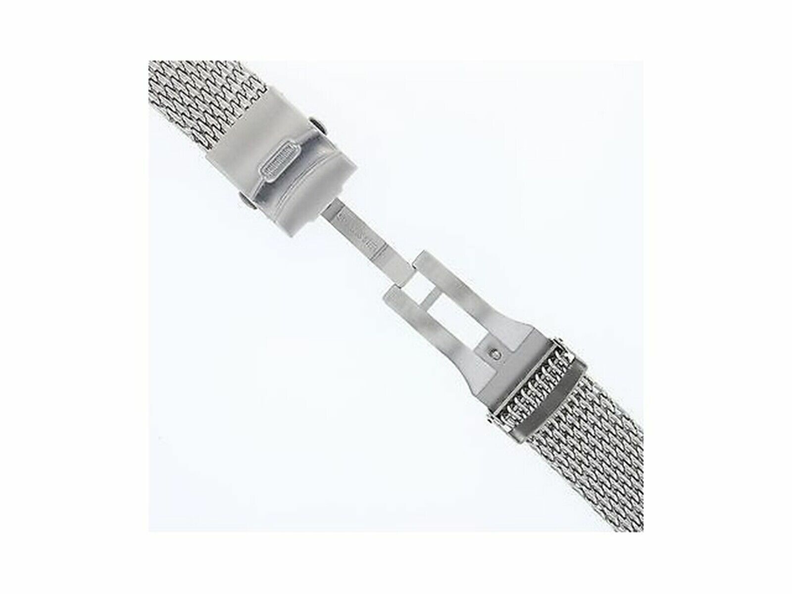 18-20-22-24mm HEAVY SHARK MESH BAND STAINLESS STEEL CLASP FOR SEIKO KINETIC TQ