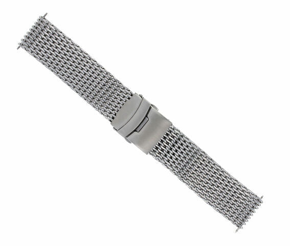 18MM 20MM 22MM 24MM HEAVY SHARK MESH WATCH BAND BRACELET FOR SEIKO KINETIC