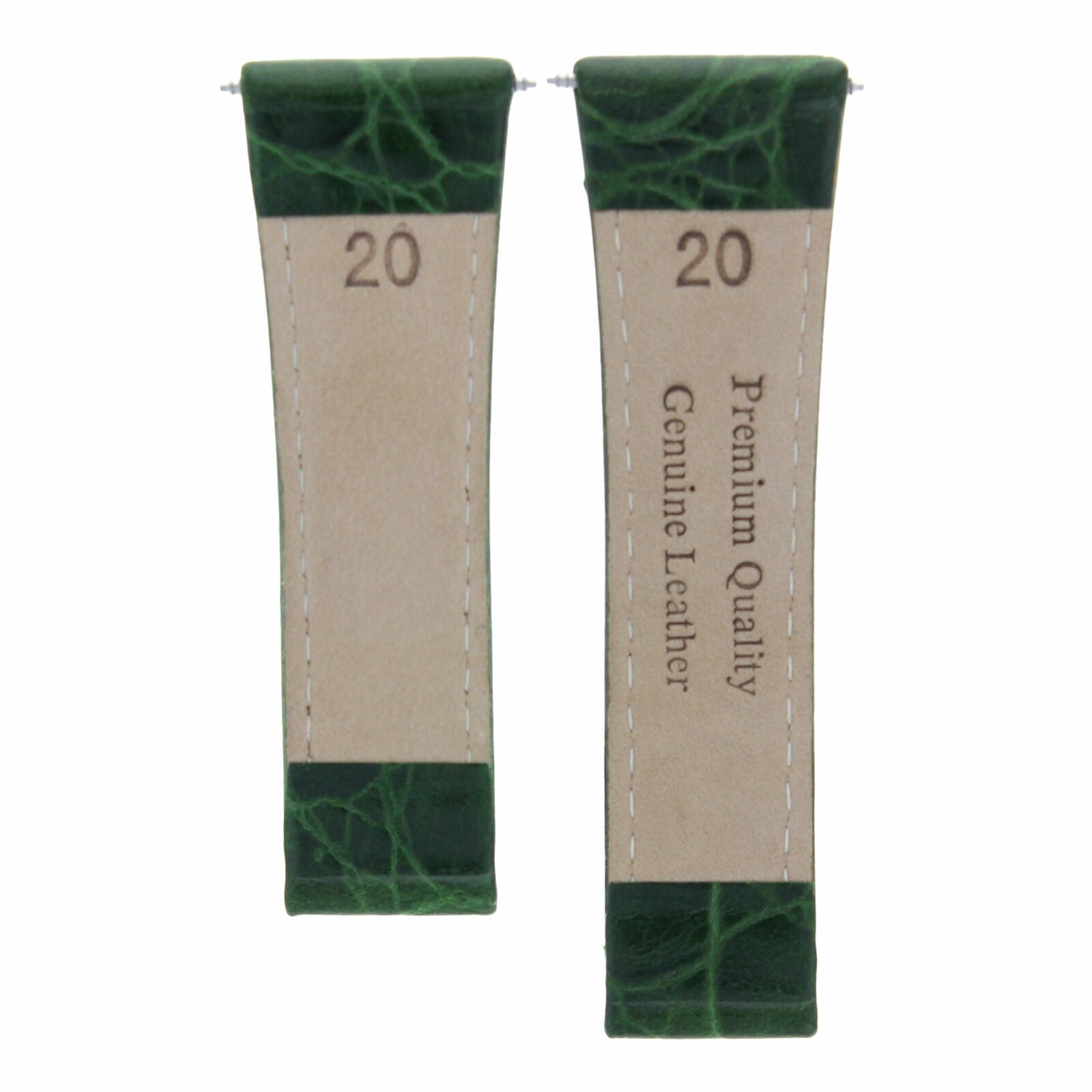 GENUINE LEATHER WATCH STRAP FOR ROLEX DAYTONA SHORT BLACK,TAN,GREEN STEEL