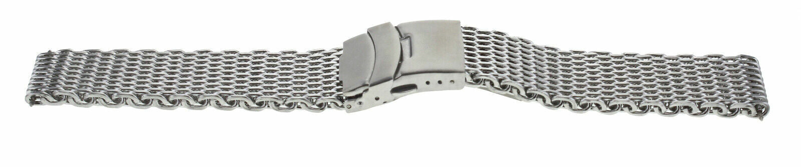 18MM SHARK MESH 4MM THICK S.STEEL WATCH BAND STRAP FOR BREITLING THICK HEAVY TQ