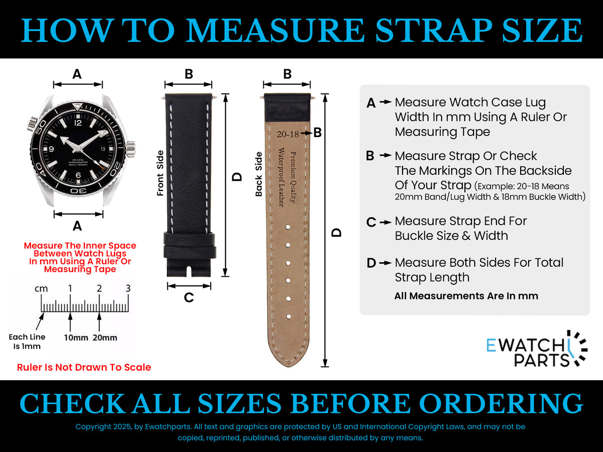 17-18-19-20-21-22-23-24MM LEATHER WATCH BAND STRAP FOR CITIZEN ECO DRIVE