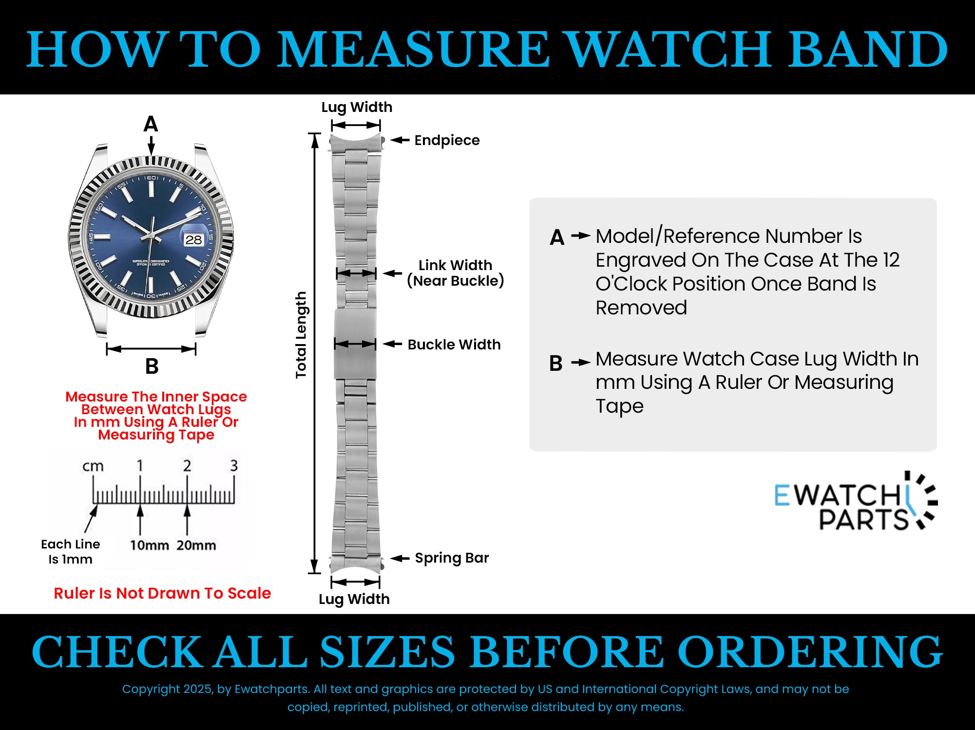 18MM WATCH BAND BRACELET FOR FIT 35MM CARTIER MIDSIZE GMT 2377 CHRONOGRAPH 2412
