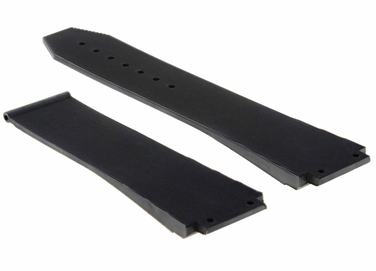 25MM RUBBER STRAP BAND DEPLOYMENT CLASP FOR HUBLOT H BIG BANG BLACK + 4 SCREW