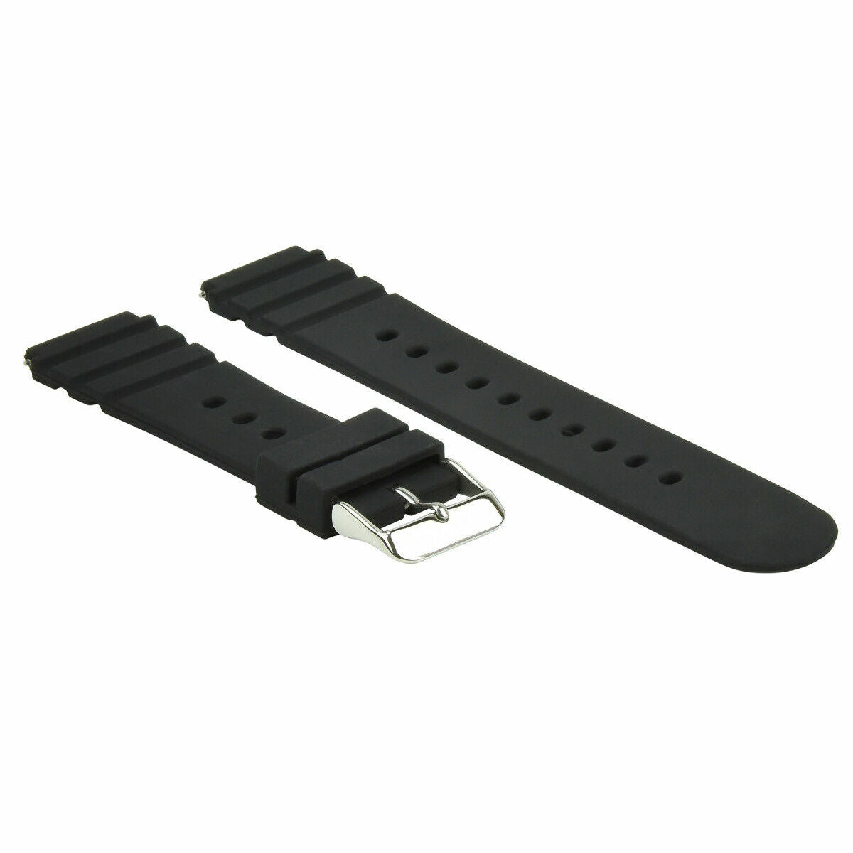 RUBBER WATCH BAND STRAP FOR LUMINOX DPB NAVY SEAL SERIES 3000 3100 3200 3900 BLK