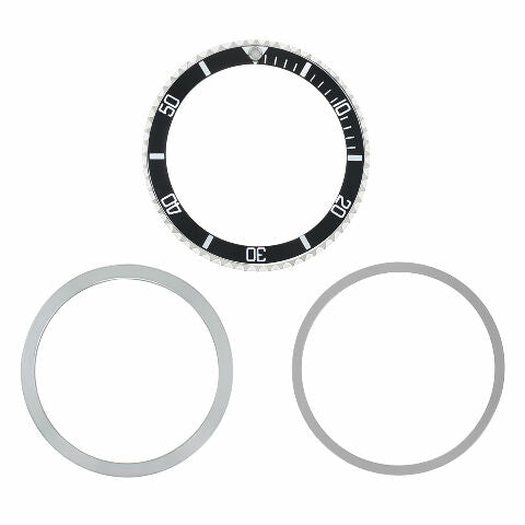 BEZEL+ RETAINING + INSERT FOR VINTAGE ROLEX SUBMARINER 1680 5508 5512 5513 BLACK