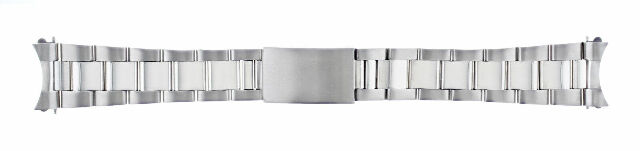 OYSTER WATCH BAND TAPERED FOR 34MM ROLEX DATE 1602 1603 SHINY/MATTE 19MM HEAVY