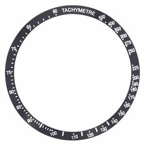 BEZEL INSERT FOR OMEGA SPEEDMASTER TACHYMETRE 3523.80 TRIPLE DATE WATCH BLACK