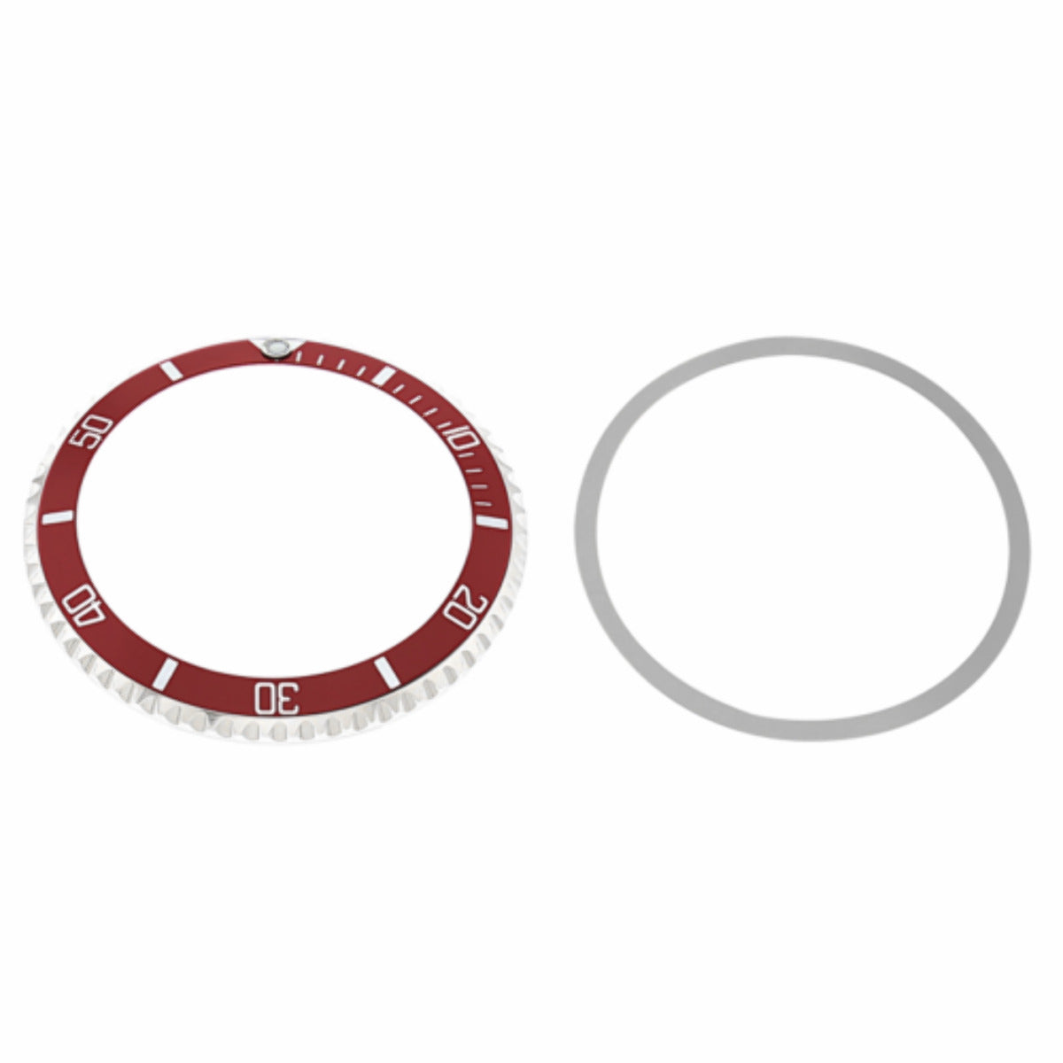 BEZEL RING & INSERT FOR ROLEX SUBMARINER 5508 5512 5513 1680 WATCH RED