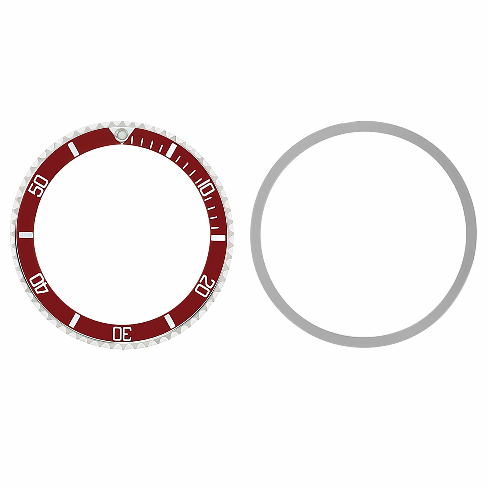 BEZEL RING & INSERT FOR ROLEX SUBMARINER 5508 5512 5513 1680 WATCH RED