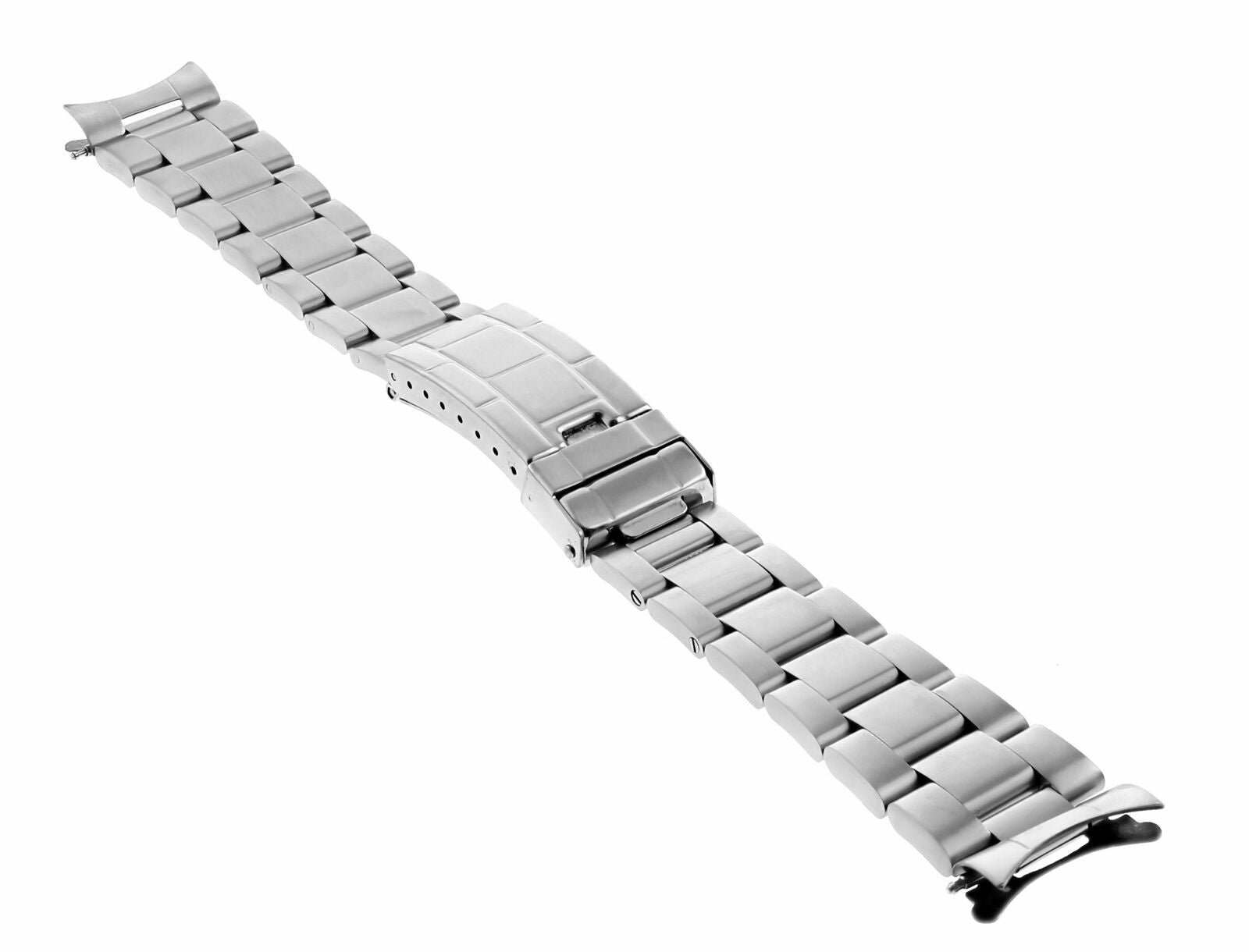 20MM MENS STAINLESS STEEL FOR WATCH BAND FLIP LOCK WITH FAT 16200, 16220, 16234